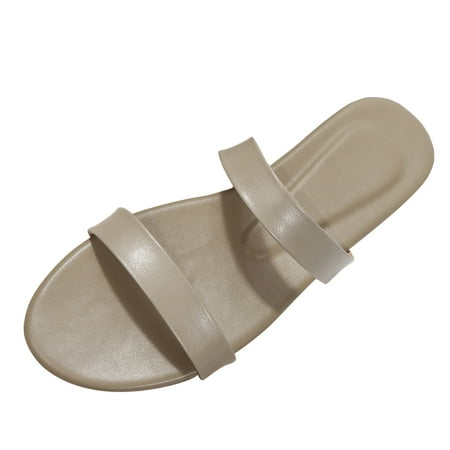 Cathalem Ladies Fashion Solid Color Leather Thin Band Combination Open Toe Flat Beach Sandals Grey 39
Cathalem Ladies Fashion Solid Color Leather Thin Band Combination Open Toe Flat Beach Sandals Grey 39