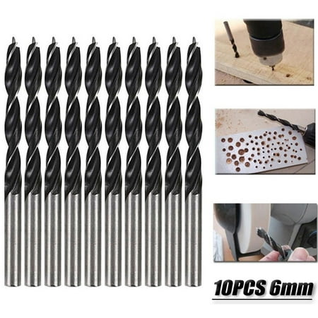 BAMILL 10pcs Woodworking Spiral Drill Bit 6mm Diameter Wood Drills With Center Point
BAMILL 10pcs Woodworking Spiral Drill Bit 6mm Diameter Wood Drills With Center Point