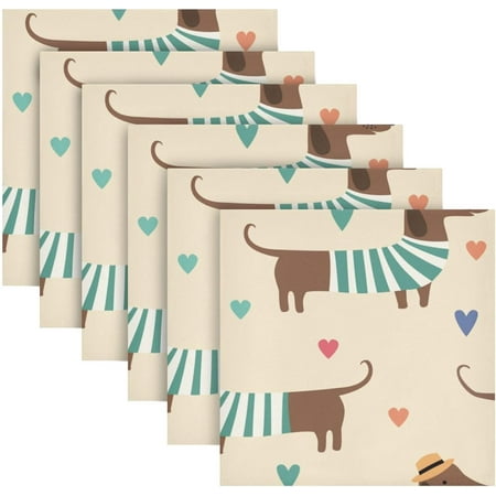 BESTKITTY Cute Brown Dachshunds Cloth Napkins Set of 6 Soft Dinner Napkins 20 x 20 in Washable Reusable Square Table Napkins for Home Christmas Holiday Party Wedding
BESTKITTY Cute Brown Dachshunds Cloth Napkins Set of 6 Soft Dinner Napkins 20 x 20 in Washable Reusable Square Table Napkins for Home Christmas Holiday Party Wedding