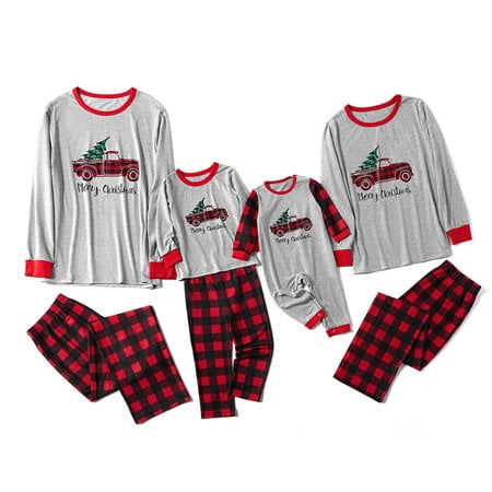 Viworld Family Matching Christmas Pajama Sets Merry Christmas Truck Driving Tops and Plaids Pants Sleepwear
Viworld Family Matching Christmas Pajama Sets Merry Christmas Truck Driving Tops and Plaids Pants Sleepwear