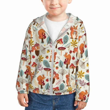 Gaeub Squirrel Nuts Mushroom Print Athletic Sun Protection Hoodie for Kids Long Sleeve Outdoor UV Shirt Running Fishing Top for Boys Girls-3 Years
Gaeub Squirrel Nuts Mushroom Print Athletic Sun Protection Hoodie for Kids Long Sleeve Outdoor UV Shirt Running Fishing Top for Boys Girls-3 Years