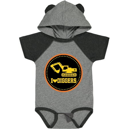 Inktastic Digger Construction Truck Boys Gift Baby Boy Bodysuit
