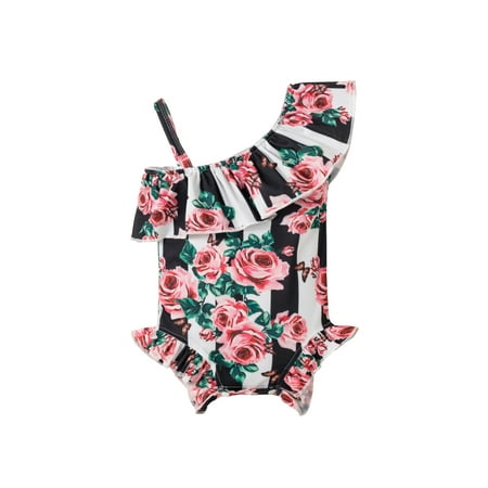 Toddler Kid Girls One-piece Bikini One-shoulder Ruffled Flower Print Swimsuit for Summer Beach 1-6Y
Toddler Kid Girls One-piece Bikini One-shoulder Ruffled Flower Print Swimsuit for Summer Beach 1-6Y