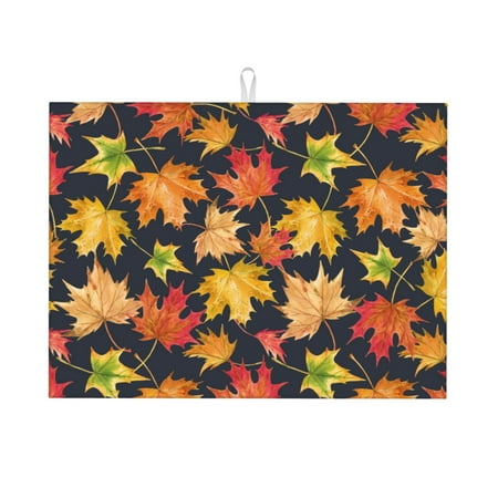 Sigee Colorful Maple Leaves for Dish Drying Mat for Kitchen Counter Premium Kitchen Drying Mat 18 x 24 Dish Drying Pad
Sigee Colorful Maple Leaves for Dish Drying Mat for Kitchen Counter Premium Kitchen Drying Mat 18 x 24 Dish Drying Pad