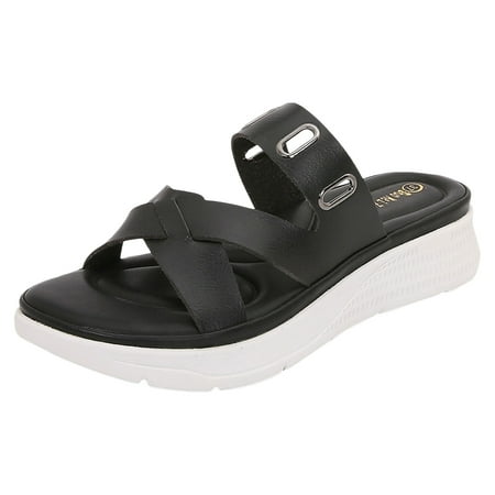 LUOGENLI Female Summer Sexy Wedge Sandals for Women 2024 Women Shoes Wedge Thick Soled Sandals Fashionable Soft Soled Beach Bohemian Slippers Black Sandals Women Dressy Heels
LUOGENLI Female Summer Sexy Wedge Sandals for Women 2024 Women Shoes Wedge Thick Soled Sandals Fashionable Soft Soled Beach Bohemian Slippers Black Sandals Women Dressy Heels