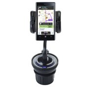 Unique Auto Cupholder and Suction Windshield Dual Purpose Mounting System for Dell Venue Pro - Flexible Holder System Includes Two Mount Options