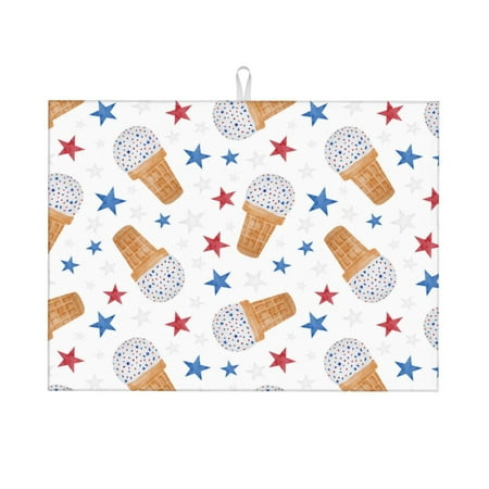 Dish Drying Mat Red Blue Stars Ice Cream Print Highly Absorbent Microfiber Drying Mat Kitchen Counter or Sink Drawer Liner 16x18 Kitchen Drying Mat Coffee Mat Kitchen Essentials
Dish Drying Mat Red Blue Stars Ice Cream Print Highly Absorbent Microfiber Drying Mat Kitchen Counter or Sink Drawer Liner 16x18 Kitchen Drying Mat Coffee Mat Kitchen Essentials