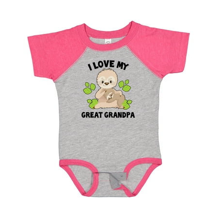 Inktastic Cute Sloth I Love My Great Grandpa with Green Leaves Gift Baby Boy or Baby Girl Bodysuit
Inktastic Cute Sloth I Love My Great Grandpa with Green Leaves Gift Baby Boy or Baby Girl Bodysuit