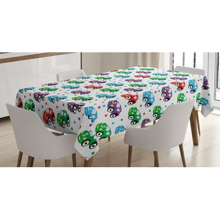 Cars Tablecloth Children Baby Boy Toy Figures Pattern with Dots Number Five Cars for Joyous Play Time Rectangular Table Cover for Dining Room Kitchen 60 X 90 Inches Multicolor by Ambesonne
Cars Tablecloth Children Baby Boy Toy Figures Pattern with Dots Number Five Cars for Joyous Play Time Rectangular Table Cover for Dining Room Kitchen 60 X 90 Inches Multicolor by Ambesonne