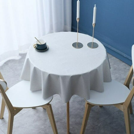LKMEI 1Pc Solid Color Round Tablecloth Waterproof Oil-Proof PVC Dining Table Protector
LKMEI 1Pc Solid Color Round Tablecloth Waterproof Oil-Proof PVC Dining Table Protector