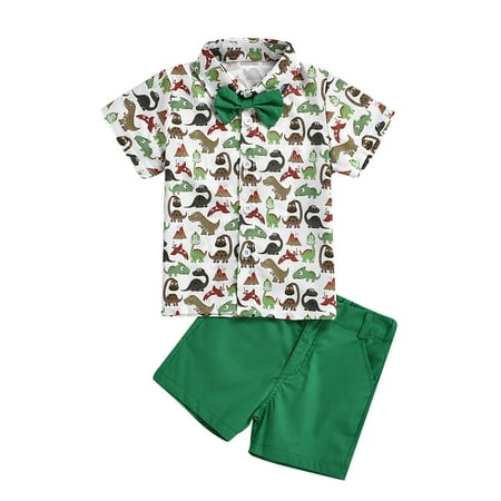 Summer Savings Clearance! Edvintorg 1-5Years Baby Boy Clothes Summer Cartoon Dinosaur Print Short Sleeve Shirt And Retro Shorts Bowtie Gentleman S Suit Children Clothing Boys
Summer Savings Clearance! Edvintorg 1-5Years Baby Boy Clothes Summer Cartoon Dinosaur Print Short Sleeve Shirt And Retro Shorts Bowtie Gentleman S Suit Children Clothing Boys