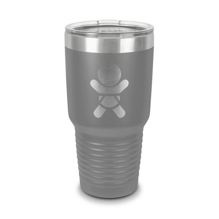 Baby In Car Tumbler 30 oz - Laser Engraved w/ Clear Lid - Stainless Steel - Vacuum Insulated - Double Walled - Travel Mug - on board kids family safety warning sign v1 - Gray
Baby In Car Tumbler 30 oz - Laser Engraved w/ Clear Lid - Stainless Steel - Vacuum Insulated - Double Walled - Travel Mug - on board kids family safety warning sign v1 - Gray