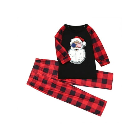 Christmas Family Pajamas Set Santa Claus Print Long Sleeve O-neck Tops+Plaid Print Trousers/Romper
Christmas Family Pajamas Set Santa Claus Print Long Sleeve O-neck Tops+Plaid Print Trousers/Romper