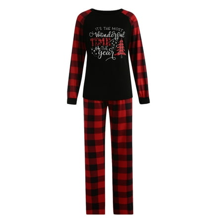 Amuver Christmas Family Matching Pajamas Set Plaid Tree Print Long Sleeve Tops with Pants
Amuver Christmas Family Matching Pajamas Set Plaid Tree Print Long Sleeve Tops with Pants