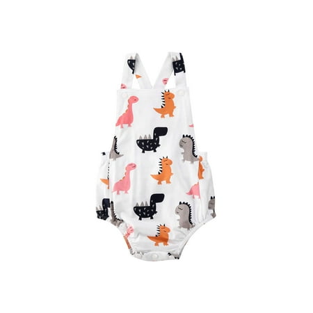 IZhansean Newborn Baby Boys Girls Dinosaur Print Sleeveless Straps Romper Jumpsuit Summer Casual Clothes White 3-6 Months
IZhansean Newborn Baby Boys Girls Dinosaur Print Sleeveless Straps Romper Jumpsuit Summer Casual Clothes White 3-6 Months