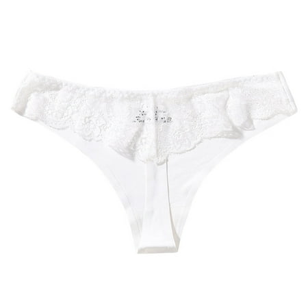 Panties for Women New Hot Panties For Women Lace Sexy Through Hollow Out Cotton Low Waist Lace Thong Polyester Simple Long Sleeve Shirts for Women White
Panties for Women New Hot Panties For Women Lace Sexy Through Hollow Out Cotton Low Waist Lace Thong Polyester Simple Long Sleeve Shirts for Women White