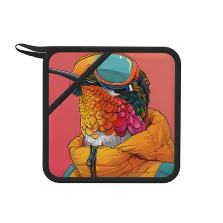 Lukts Hip Hummingbird In Jacket for Silicone Anti-hot Mats - Heat Resistant for Kitchen Counter Dish Drying Mat Silicone Trivets Hot Pads for Kitchen Counter
Lukts Hip Hummingbird In Jacket for Silicone Anti-hot Mats - Heat Resistant for Kitchen Counter Dish Drying Mat Silicone Trivets Hot Pads for Kitchen Counter