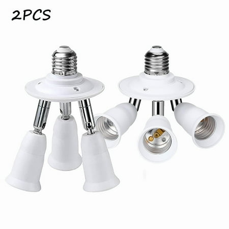 CNKOO 2Pcs E27 Adjustable Socket Splitter 3 in 1 Socket White Bulb Base Adapter Lamp Holder 360 Degree Rotating 180 Degree Bending
CNKOO 2Pcs E27 Adjustable Socket Splitter 3 in 1 Socket White Bulb Base Adapter Lamp Holder 360 Degree Rotating 180 Degree Bending