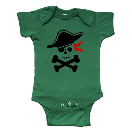 Inktastic Pirate Skull and Cross Bones Gift Baby Boy or Baby Girl Bodysuit