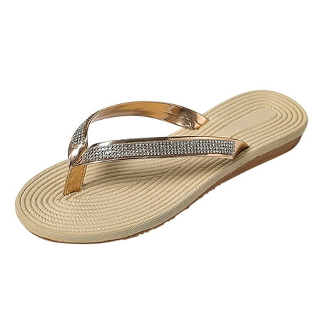 GNEIKDEING Ladies Solid Color Rhinestone Flip Flops Imitation Straw Flat Casual Slippers Gift on Clearance
GNEIKDEING Ladies Solid Color Rhinestone Flip Flops Imitation Straw Flat Casual Slippers Gift on Clearance