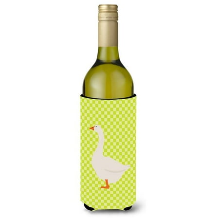Embden Goose Green Wine Bottle Beverge Insulator Hugger