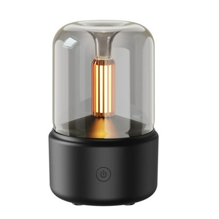 Candlelight Diffuser Portable 120Ml Air Humidifier Black