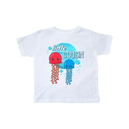 Inktastic Little Cousin cute jellyfish Gift Toddler Boy or Toddler Girl T-Shirt