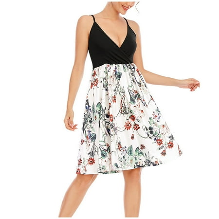 Red Dress White Dress Women s Fashion Casual Print V-Neck Suspender Sleeveless Knee Length Dress Savings Clearance Dresses for Women Wedding Dress Sequin Dress for Women White S
Red Dress White Dress Women s Fashion Casual Print V-Neck Suspender Sleeveless Knee Length Dress Savings Clearance Dresses for Women Wedding Dress Sequin Dress for Women White S