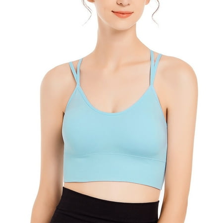 Ykohkofe Womens Cross Back Sport Bras Padded Strappy Criss Cross Cropped Bras For Yoga Workout Fitness Low Impact Bras
Ykohkofe Womens Cross Back Sport Bras Padded Strappy Criss Cross Cropped Bras For Yoga Workout Fitness Low Impact Bras