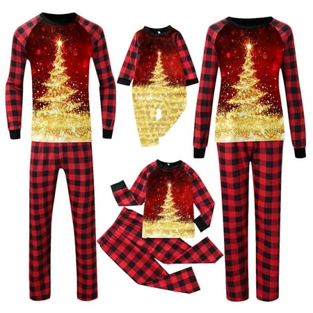 MIASHUI Christmas Family Pajamas Matching Sets Cute Print Plaid Long Sleeve Tops and Pants Soft Holiday Sleepwear for Couples and Kids
MIASHUI Christmas Family Pajamas Matching Sets Cute Print Plaid Long Sleeve Tops and Pants Soft Holiday Sleepwear for Couples and Kids