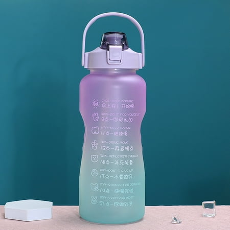 1.5/2L Leakproof Tritran BPA Free Water Bottle with Motivational Time Marker Daily Use for Fitness and Outdoor Sport 1.5L Purple Green
1.5/2L Leakproof Tritran BPA Free Water Bottle with Motivational Time Marker Daily Use for Fitness and Outdoor Sport 1.5L Purple Green