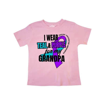 Inktastic Suicide Prevention I Wear Teal and Purple for My Grandpa Gift Toddler Boy or Toddler Girl T-Shirt
Inktastic Suicide Prevention I Wear Teal and Purple for My Grandpa Gift Toddler Boy or Toddler Girl T-Shirt