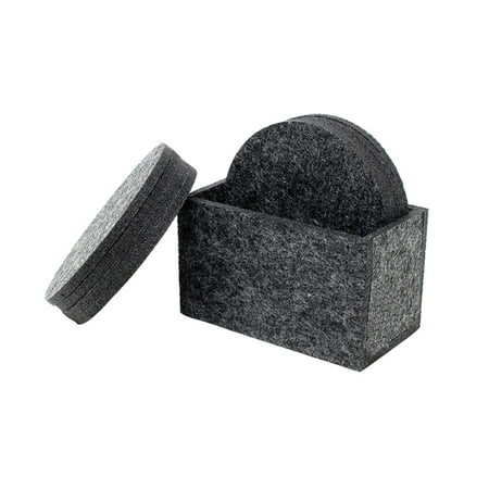 Felt Coasters Set Dark Grey Round Cup Mat Heat Insulation Placemat for Home Restaurant Cafe
Felt Coasters Set Dark Grey Round Cup Mat Heat Insulation Placemat for Home Restaurant Cafe