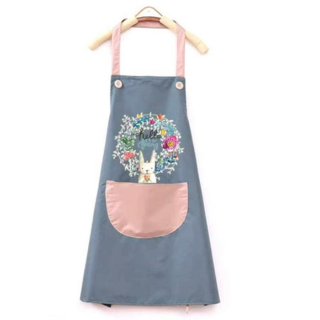 Waterproof Kitchen Apron Adjustable BBQ Apron with Pocket Cute Rabbit Apron - Blue
Waterproof Kitchen Apron Adjustable BBQ Apron with Pocket Cute Rabbit Apron - Blue