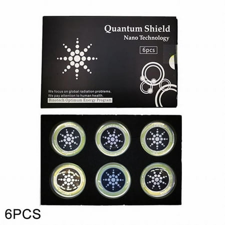 Quantum Anti Radiation Shield 5G EMF Protection - Phones Laptops - 6 Stickers