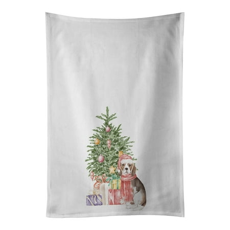 Beagle Puppy Christmas Presents and Tree White Kitchen Towel Set of 2 19 in x 28 in
Beagle Puppy Christmas Presents and Tree White Kitchen Towel Set of 2 19 in x 28 in