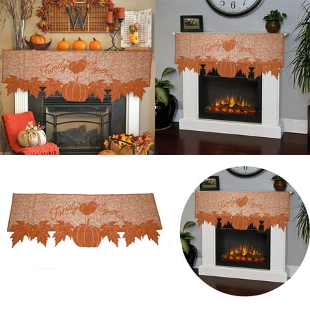Thanksgiving Lace Fireplace Cloth Autumn Decor For Home Kitchen Indoor Fireplace
Thanksgiving Lace Fireplace Cloth Autumn Decor For Home Kitchen Indoor Fireplace
