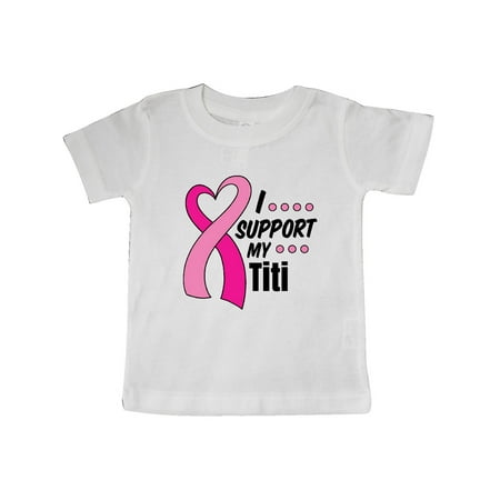 Inktastic Breast Cancer Awareness I Support My Titi with Pink Ribbon Gift Baby Boy or Baby Girl T-Shirt
Inktastic Breast Cancer Awareness I Support My Titi with Pink Ribbon Gift Baby Boy or Baby Girl T-Shirt