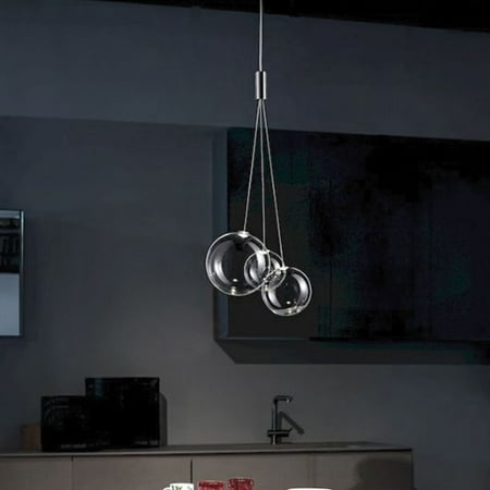 Litfad 3 Lights Restaurant Pendant Light Simplicity Chrome Hanging Light for Living Room Clear
Litfad 3 Lights Restaurant Pendant Light Simplicity Chrome Hanging Light for Living Room Clear