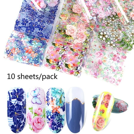 10 Sheets Floral for Butterfly Nail Art Stickers DIY Manicure Transfer Foil Deca
10 Sheets Floral for Butterfly Nail Art Stickers DIY Manicure Transfer Foil Deca