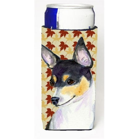 Chihuahua Fall Leaves Portrait Michelob Ultra s For Slim Cans - 12 oz.