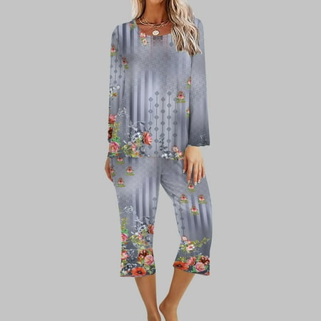 2 Piece Sets For Women 2Pc Women S Round Neck Long Sleeve Two-Piece Comfortable Home Pajamas Set Sports Set Womens Matching Sets On Clearance
2 Piece Sets For Women 2Pc Women S Round Neck Long Sleeve Two-Piece Comfortable Home Pajamas Set Sports Set Womens Matching Sets On Clearance