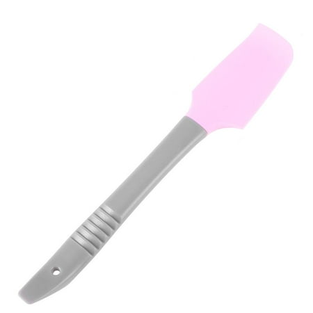 Silicone Spatula Butter Cake Cream Scraper Blade Batter Baking Tool(Pink/S)