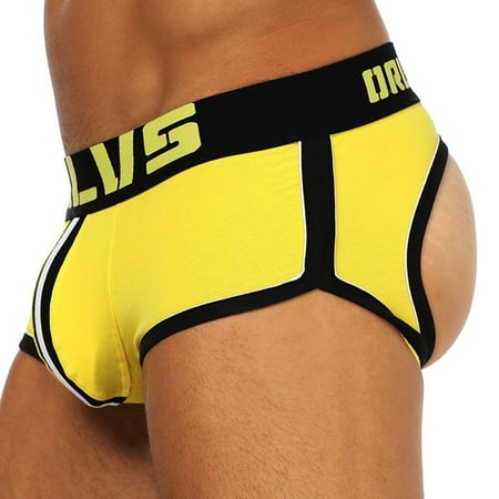 Panties Clearance Men S Trendy Comfortable Briefs Cotton Trendy Men S Underwear Yellow L