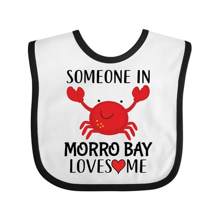 Inktastic Someone in Morro Bay Loves Me Gift Baby Boy or Baby Girl Bib