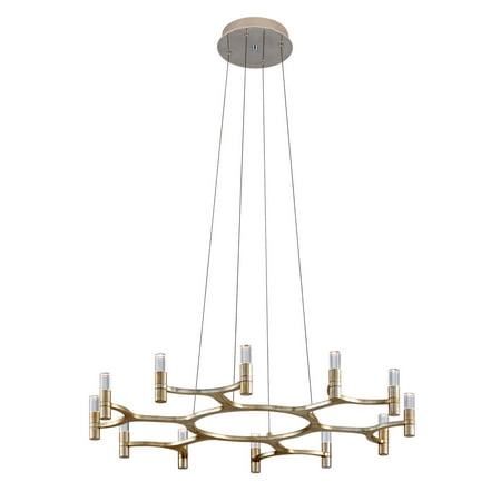 Corbett 258-012 Nexus 12Lt Chandelier In Silver Leaf