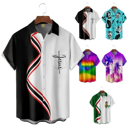 Men s and Big Men s Casual Hawaiian Shirts Printed Basic Bowling Shirts Regular & Big Man Sizes
Men s and Big Men s Casual Hawaiian Shirts Printed Basic Bowling Shirts Regular & Big Man Sizes