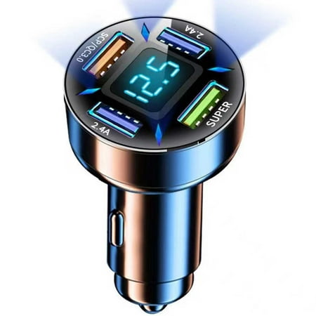 Megawheels USB C Car Charger | 66w Quick Charge Adapter 4-Port USB PD QC 3.0 Car Charger | LED Digital Display Real-time Monitoring Of Battery Voltage Keep Track Of Car Health Status
Megawheels USB C Car Charger | 66w Quick Charge Adapter 4-Port USB PD QC 3.0 Car Charger | LED Digital Display Real-time Monitoring Of Battery Voltage Keep Track Of Car Health Status
