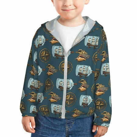 Gaeub Miniature Ship In Bottle Print Athletic Sun Protection Hoodie for Kids Long Sleeve Outdoor UV Shirt Running Fishing Top for Boys Girls-3 Years
Gaeub Miniature Ship In Bottle Print Athletic Sun Protection Hoodie for Kids Long Sleeve Outdoor UV Shirt Running Fishing Top for Boys Girls-3 Years