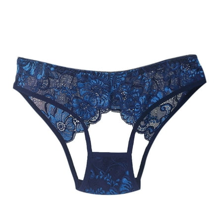 BIZIZA Women Thongs Floral Panties Hollow Out Lingerie Sexy Tanga Low Rise Dark Blue One Size
BIZIZA Women Thongs Floral Panties Hollow Out Lingerie Sexy Tanga Low Rise Dark Blue One Size